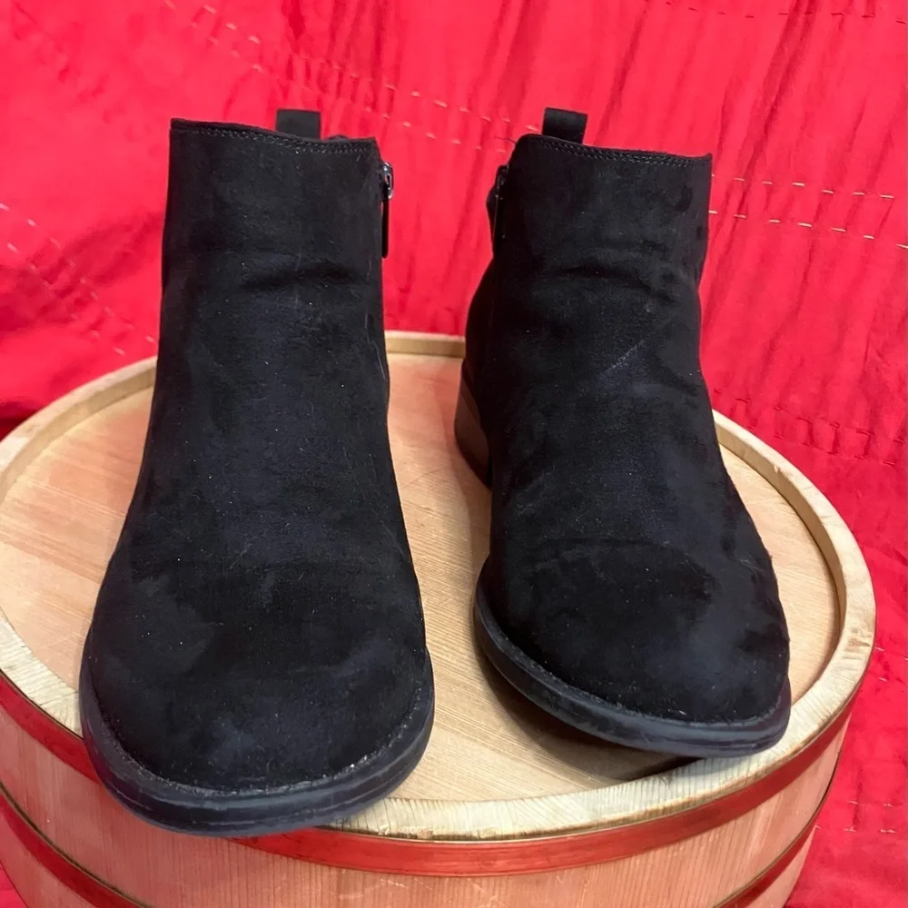 Torrid‎ Sweater Bootie Womens Black Ankle Buckle Outdoor Winter Comfort Wide 8WW